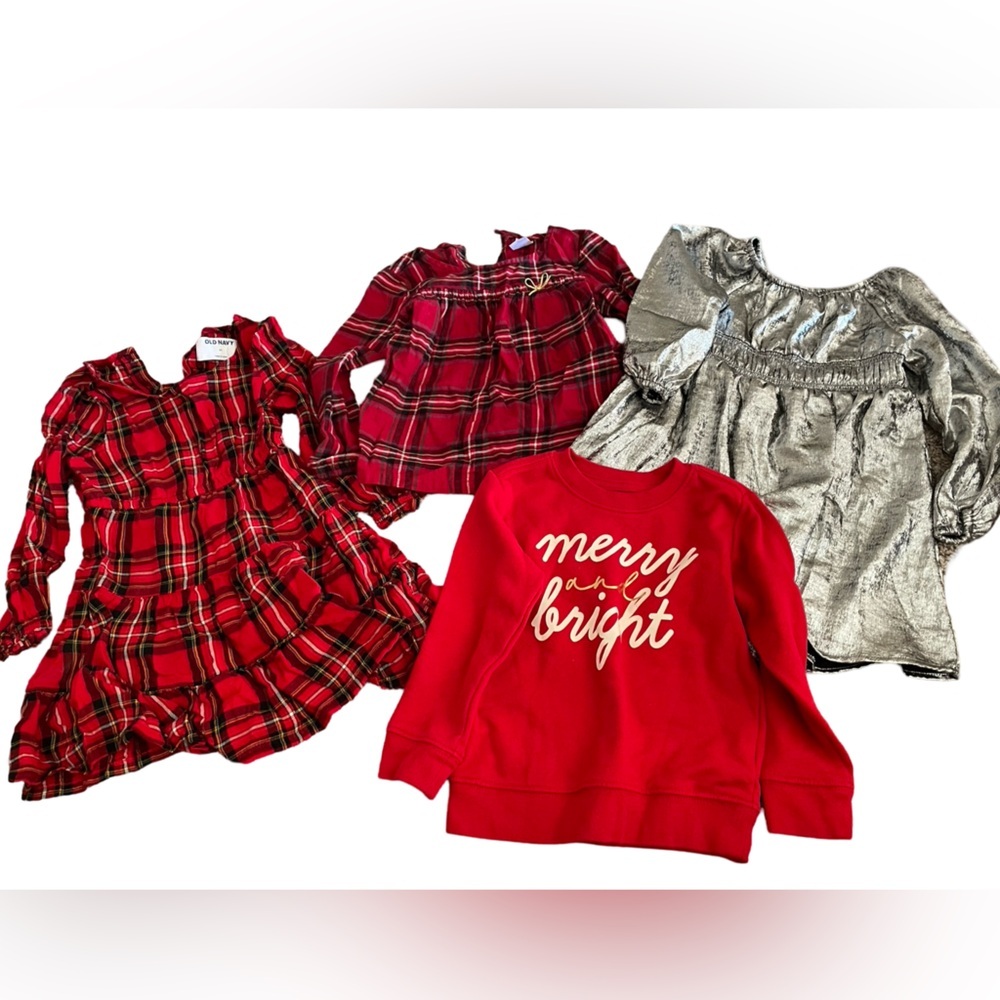 Bundle of 4 items girls holiday items 3T